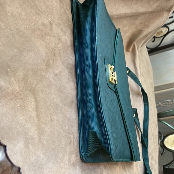 Briefcase Bag Unisex in Dark Green - Picture 2 of 7